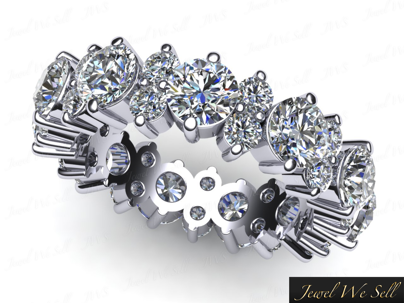 REAL BAND-1st OPTION 30th Anniversary E… Antique Style Pave Set Wedding Ring Anniversary Band