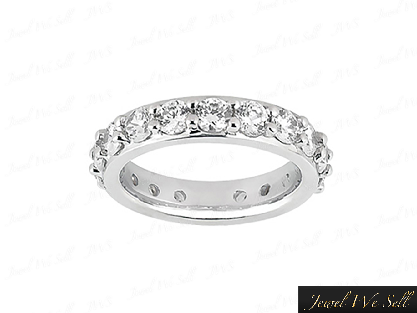 1.60Ct Round Brilliant Diamond Shared Prong Eternity Band