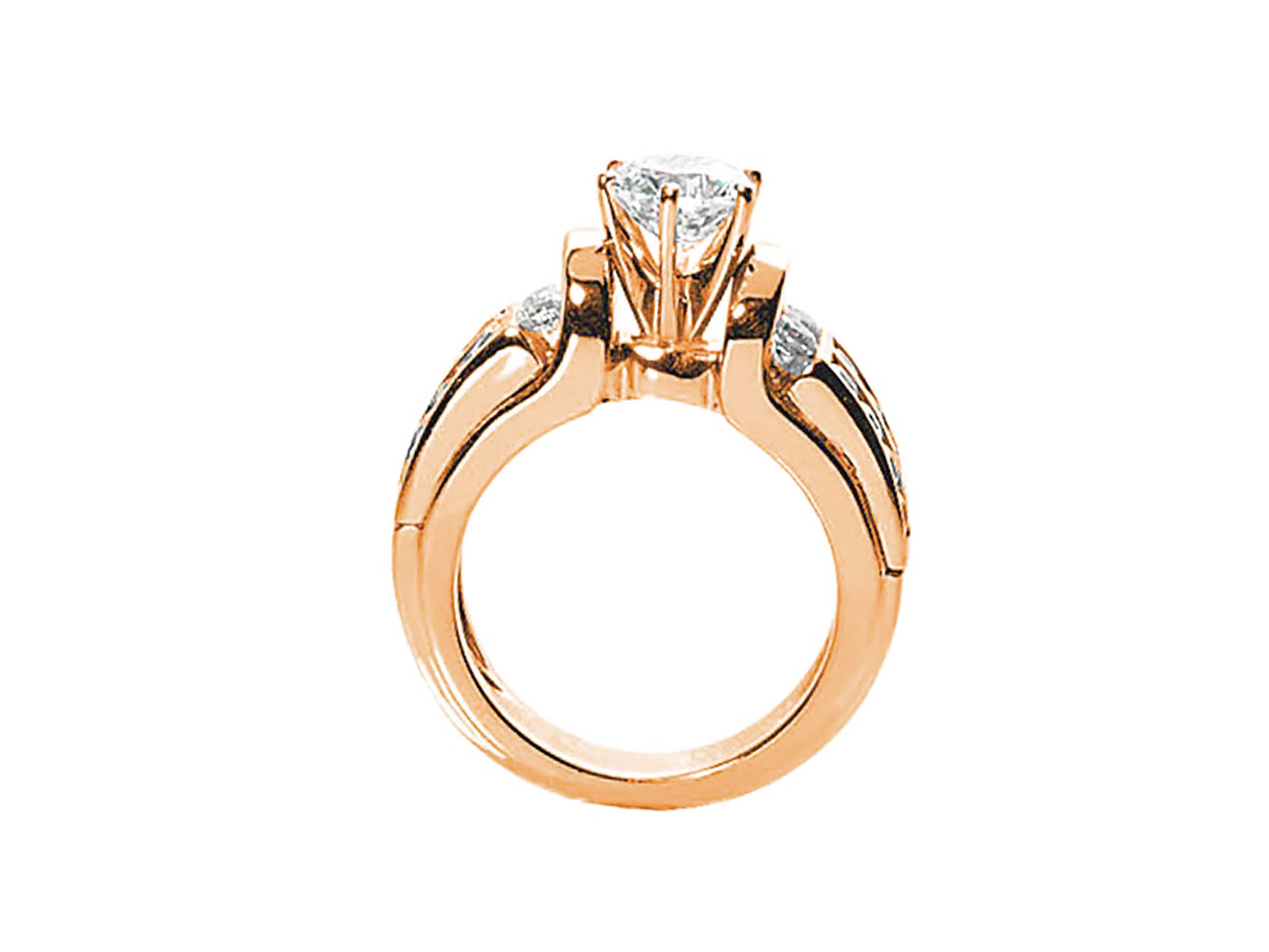 Natural 1.50Ct Round Cut Diamond Bridal Engagement Ring Solid 14k Gold I SI2 - Picture 5 of 12