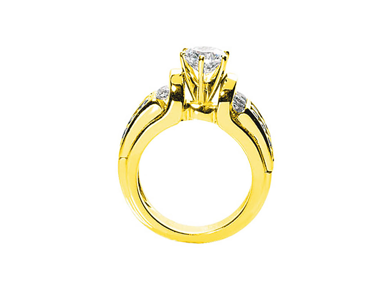 Natural 1.50Ct Round Cut Diamond Bridal Engagement Ring Solid 14k Gold I SI2 - Picture 11 of 12