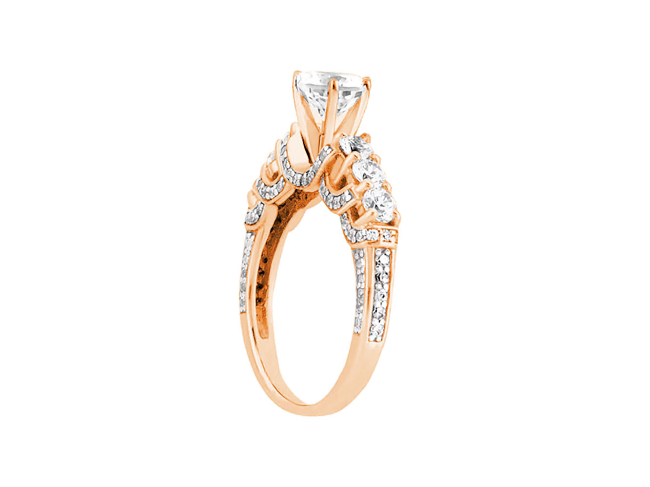 Natural 1.50Ct Round Cut Diamond Bridal Engagement Ring Solid 14k Gold I SI2 - Picture 5 of 12