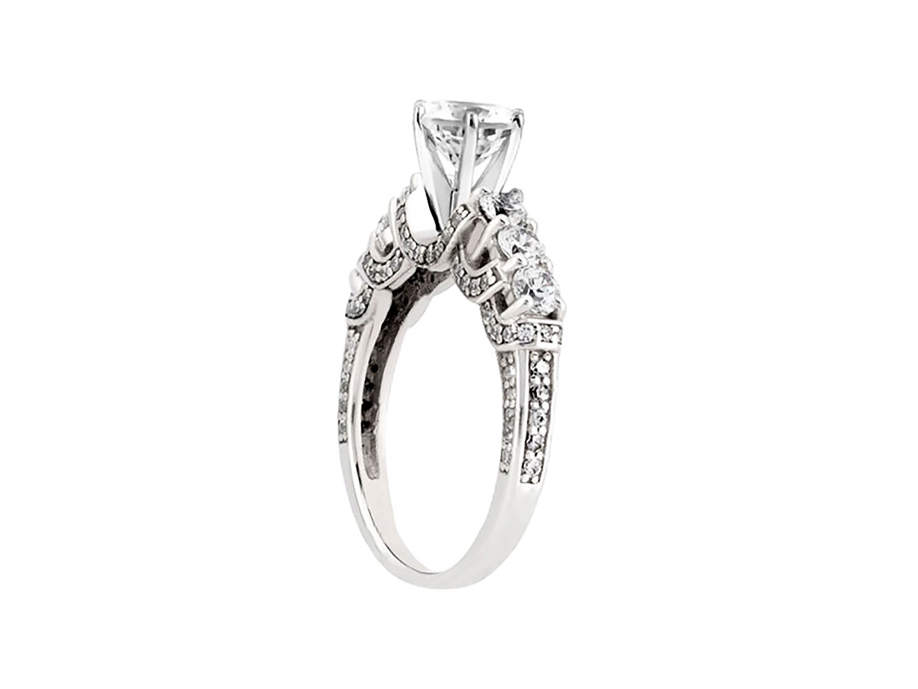 Natural 1.50Ct Round Cut Diamond Bridal Engagement Ring Solid 14k Gold I SI2 - Picture 8 of 12