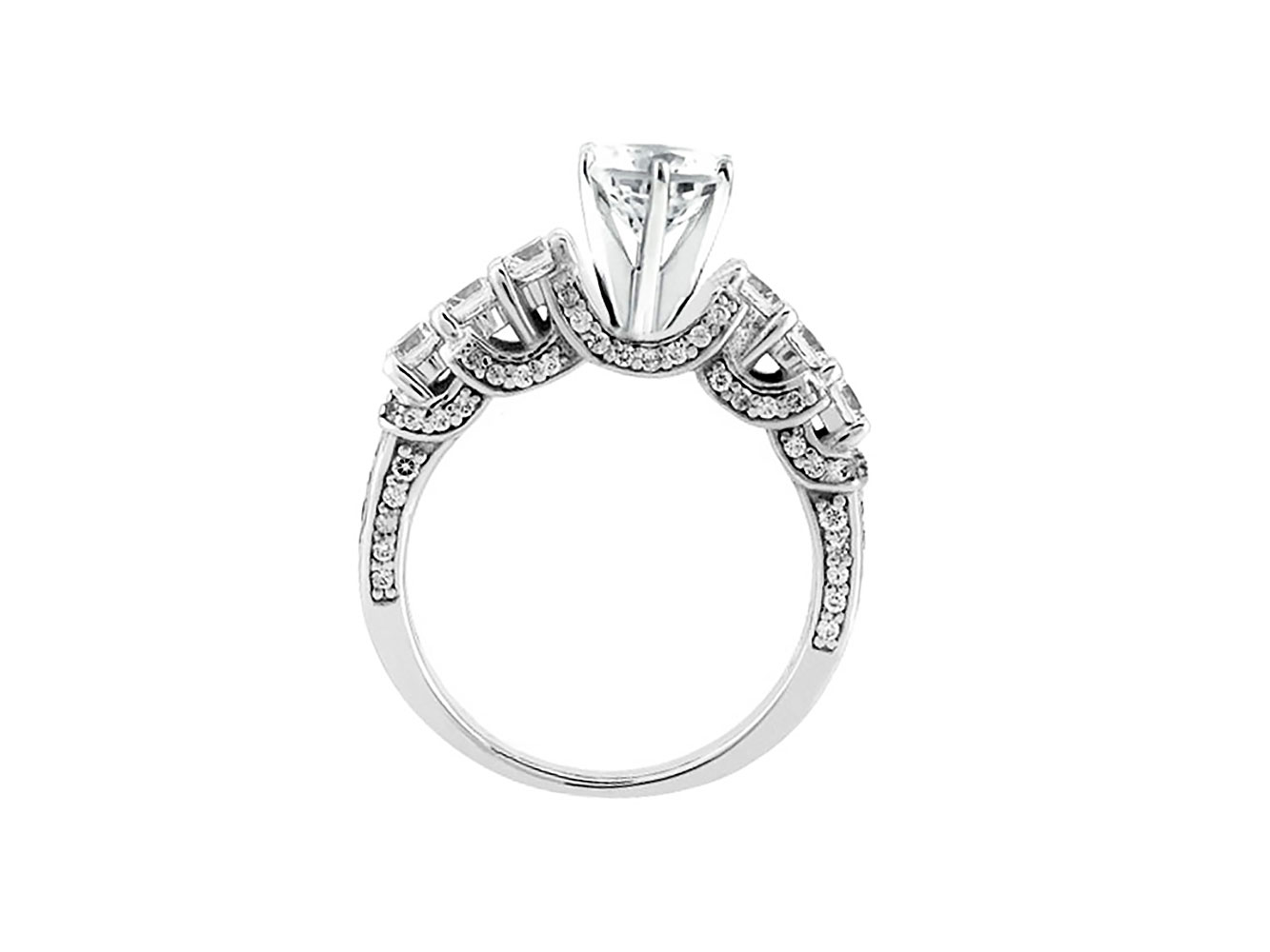 Natural 1.50Ct Round Cut Diamond Bridal Engagement Ring Solid 14k Gold I SI2 - Picture 9 of 12