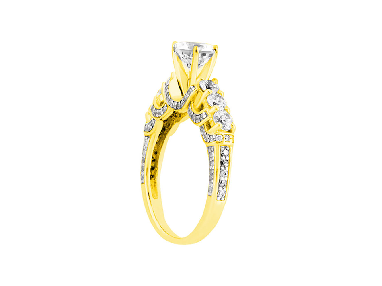 Natural 1.50Ct Round Cut Diamond Bridal Engagement Ring Solid 14k Gold I SI2 - Picture 11 of 12