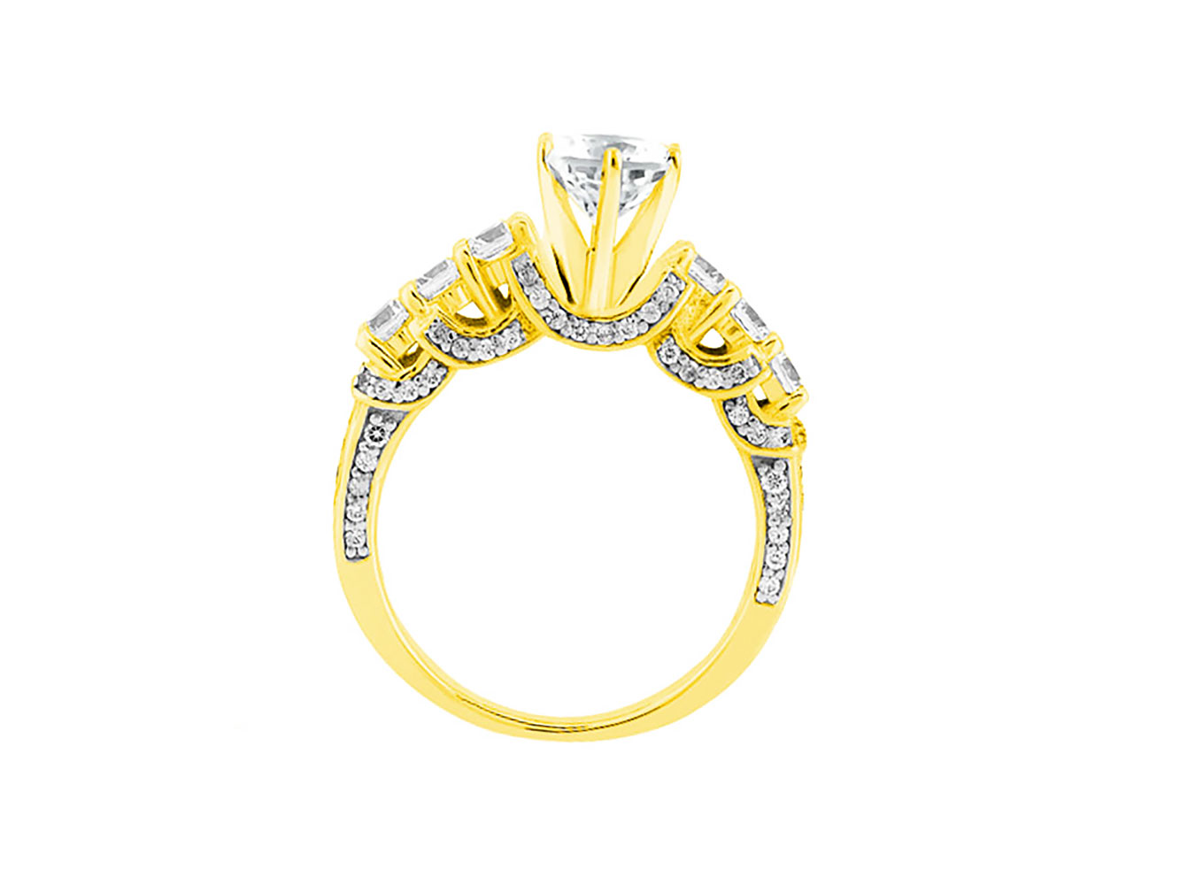 Natural 1.50Ct Round Cut Diamond Bridal Engagement Ring Solid 14k Gold I SI2 - Picture 12 of 12