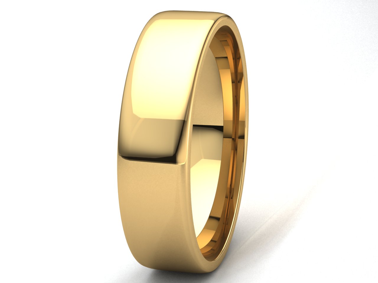 Heavy 14K Rose Solid Gold Wedding Band Plain Dome Comfort Fit Ring Men Women 