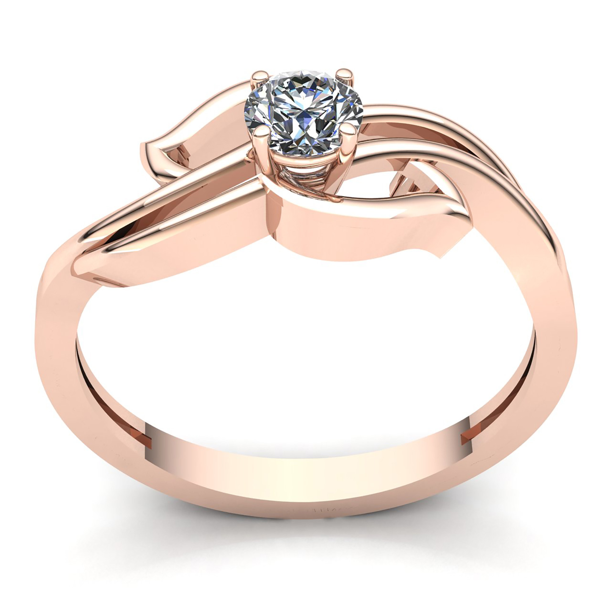 Natural 0.25ct Round Diamond Ladies Bridal Solitaire Engagement Ring 10K Gold 