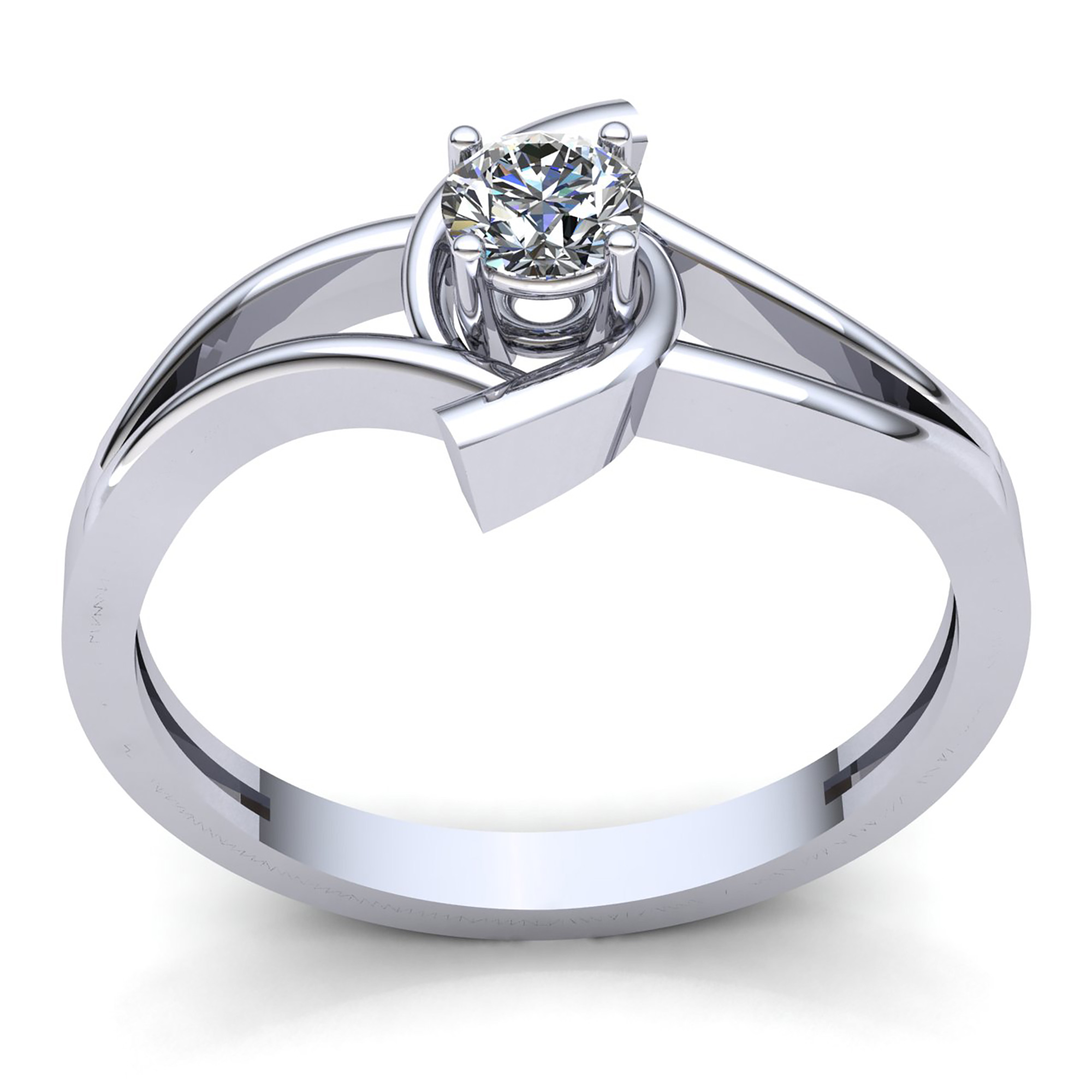 Natural 0.25ct Round Diamond Ladies Bridal Solitaire Engagement Ring 10K Gold - Picture 11 of 14