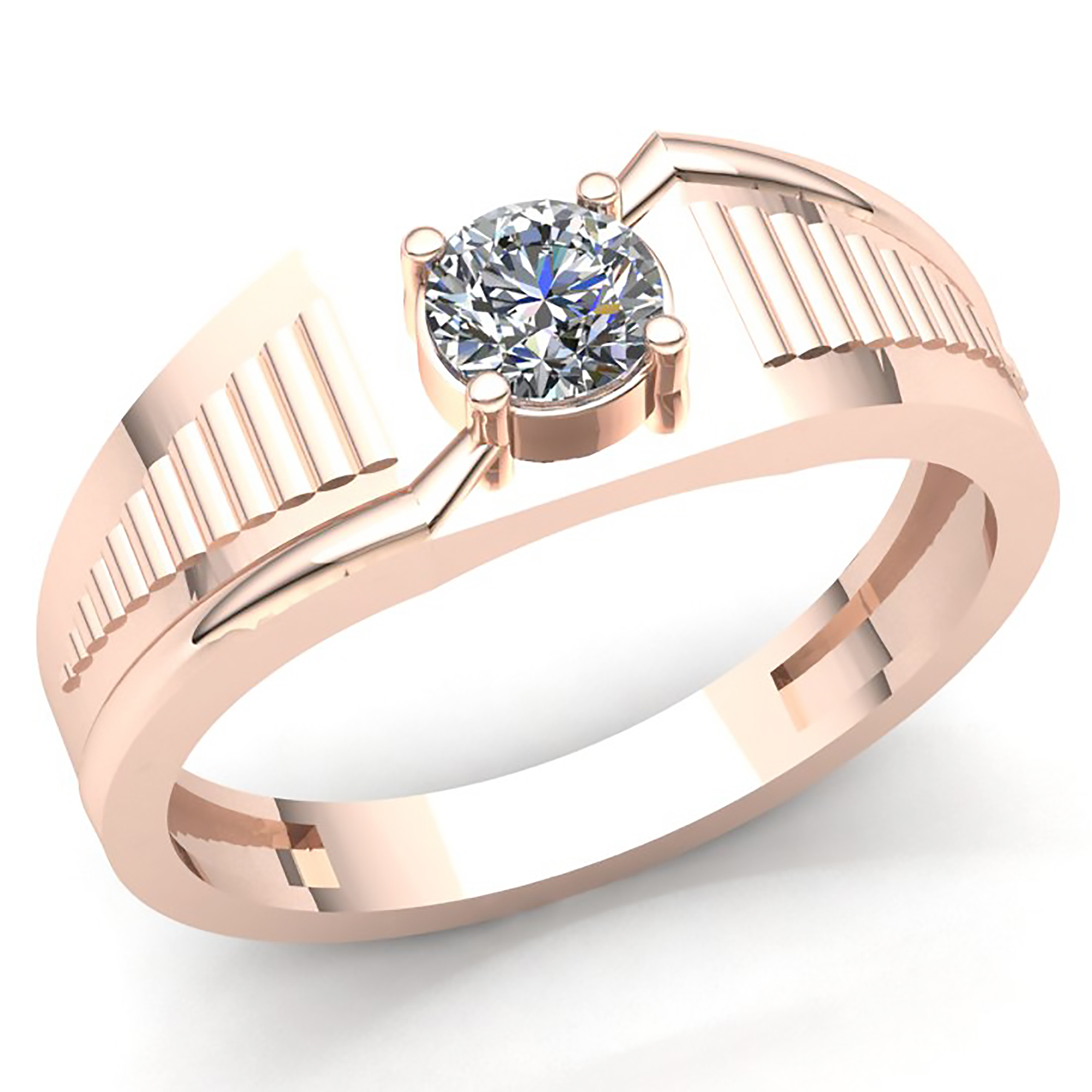Mens wedding hotsell bands solitaire diamond