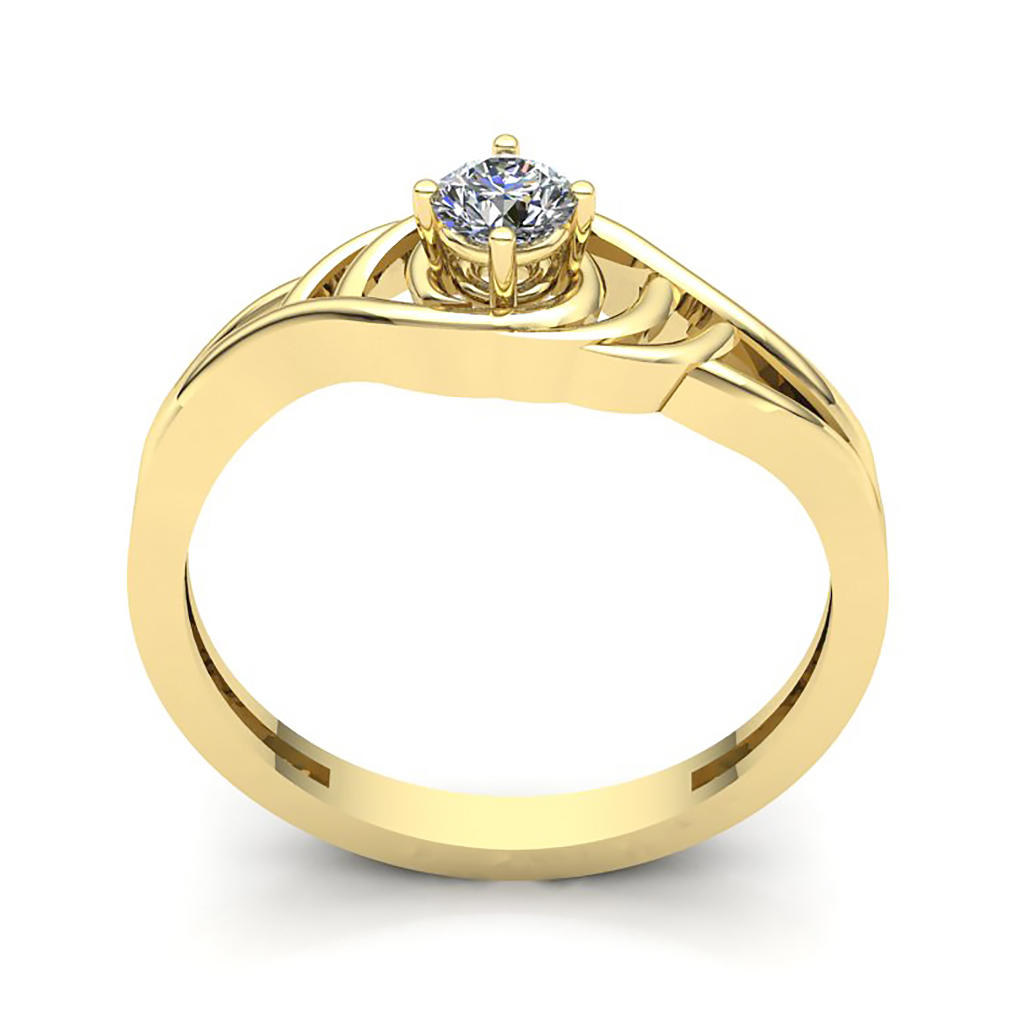 solid gold engagement rings for women