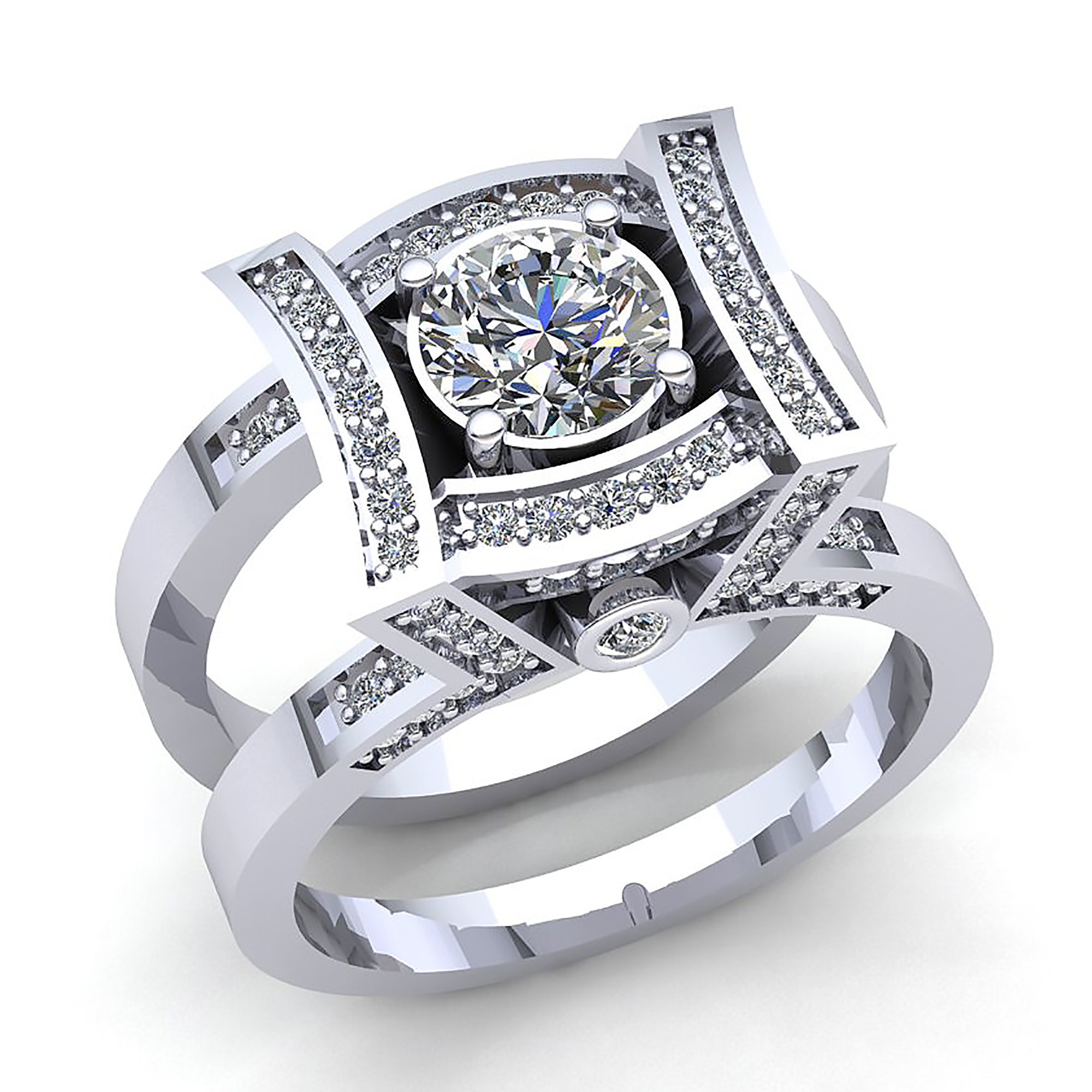 Calamidad pico Vendedor Genuine 1ct Round Cut Diamond Womens Solitaire Engagement Ring Jacket 10K  Gold | eBay