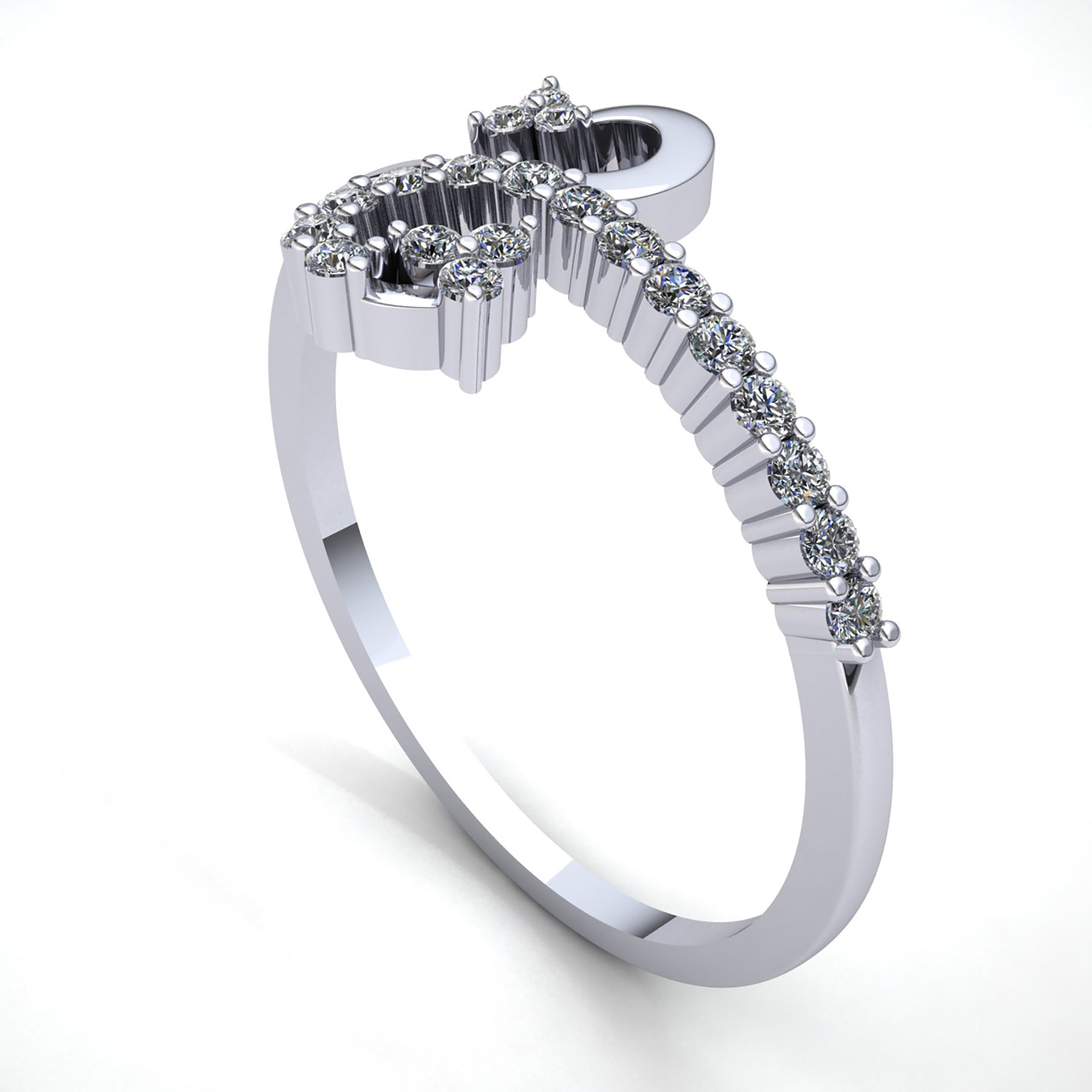 Natural 0.25carat Round Diamond Ladies Stackable Promise Wedding Band 10K Gold - Picture 10 of 14