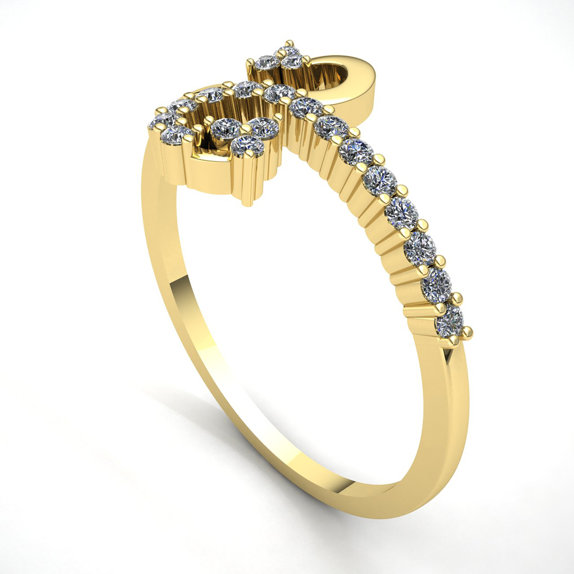 Natural 0.25carat Round Diamond Ladies Stackable Promise Wedding Band 10K Gold - Picture 13 of 14