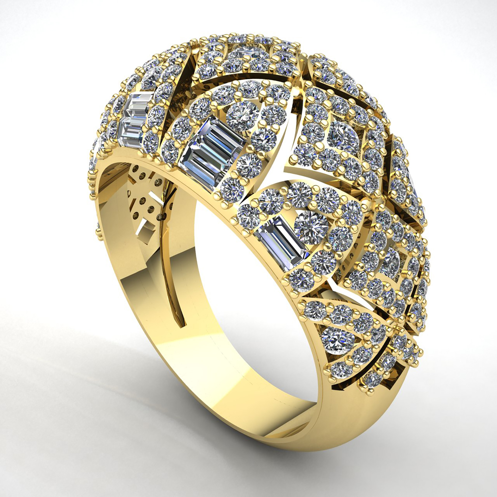 2ct Princess Cut Diamond Mens Bridal Fancy Wedding Band ...