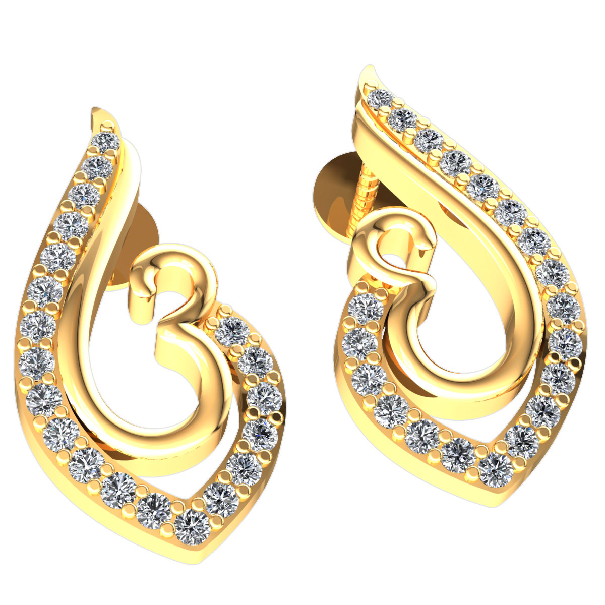 Details about   0.25ct Round Cut Not Enhanced Diamond Ladies Drop Teardrop Earrings 10K Gold