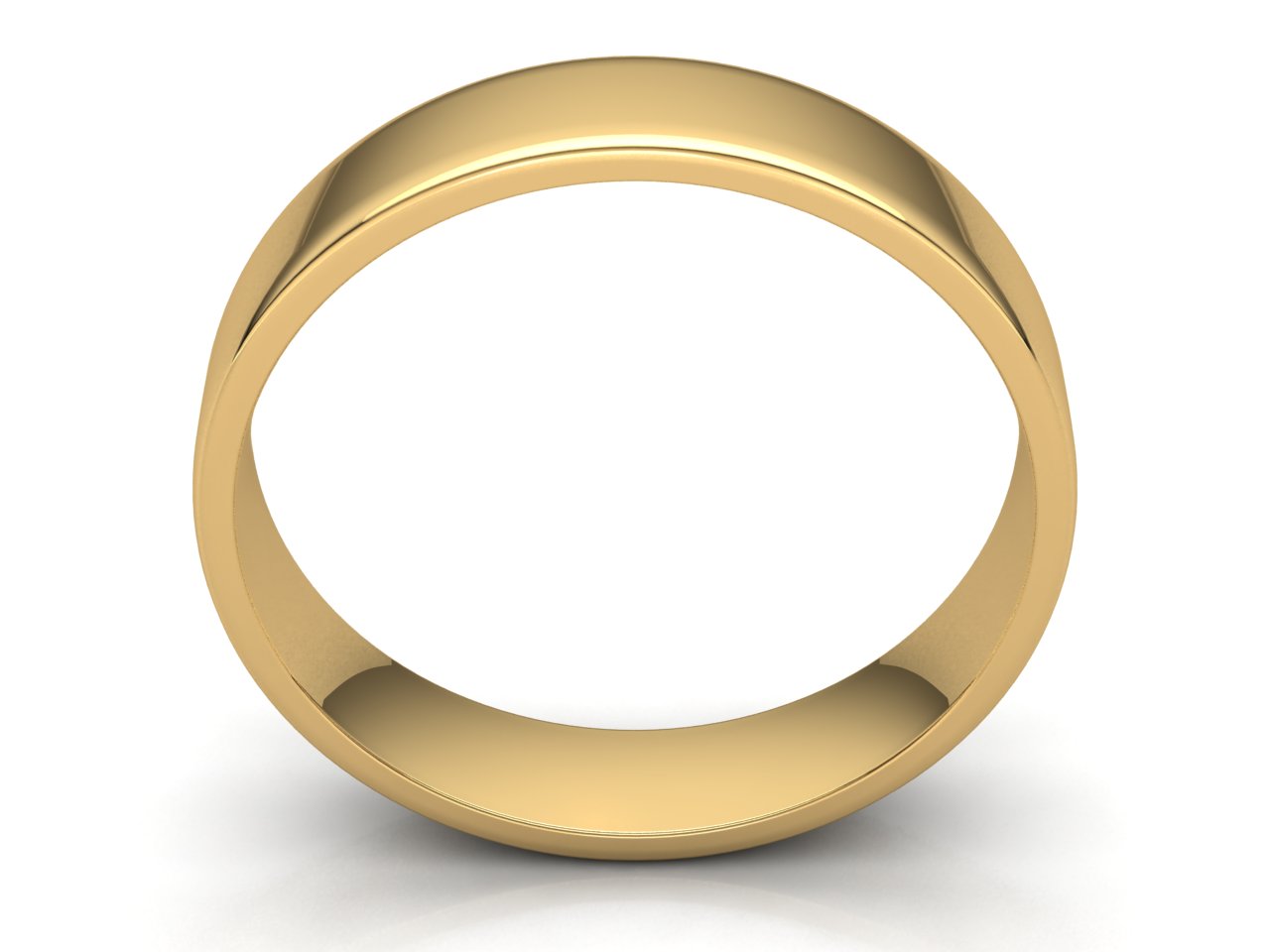 thumbnail image 2 of JewelWeSell Solid 14k Rose Gold Comfort Fit Euro Dome Wedding Band Ring 2mm-8mm 2 of 4