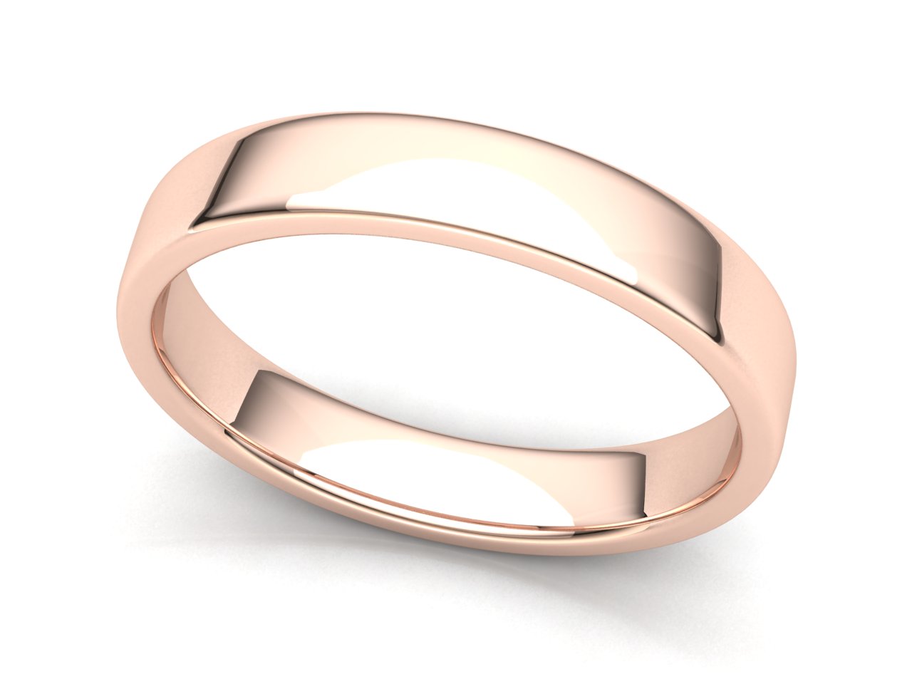 Euro Dome Plain Band Ring Mens Womens 2mm 3mm 4mm 5mm 6mm 7mm 8mm Solid 14k Gold