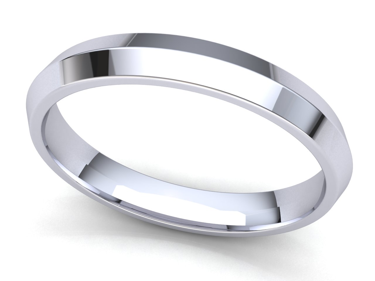 Comfort Fit Knife Edge Band Ring Mens Womens 3mm 4mm 5mm 6mm 7mm 8mm 14k Gold