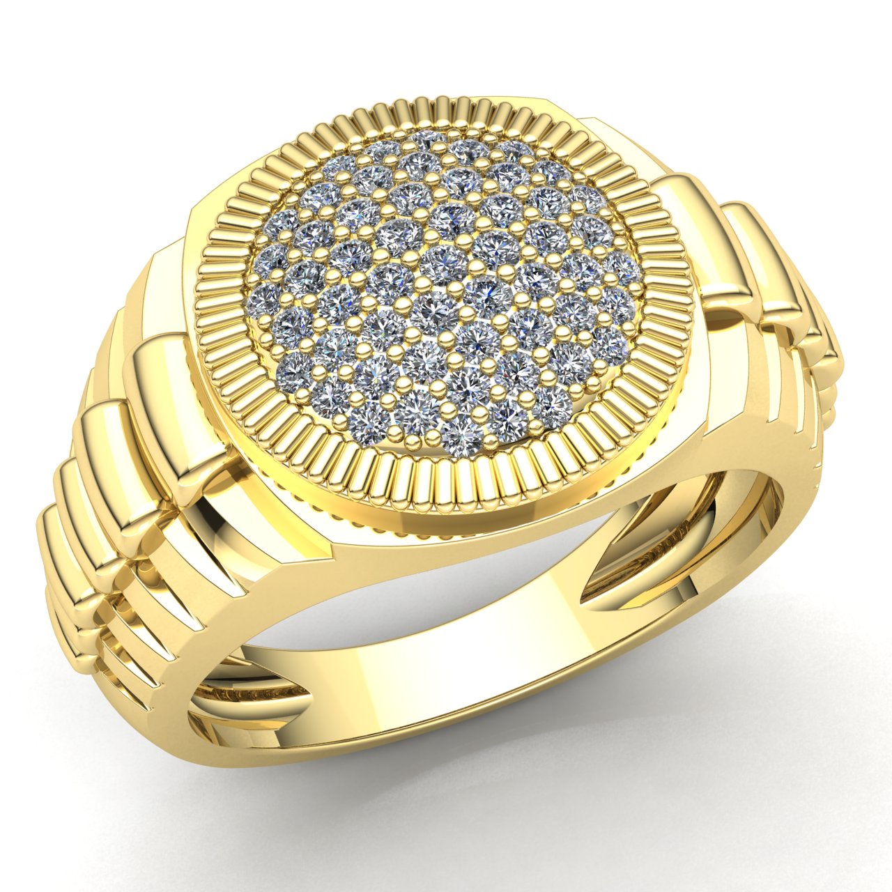 0.75ct Round Cut Diamond Mens Rolex Anniversary Engagement Ring 14K Gold | eBay