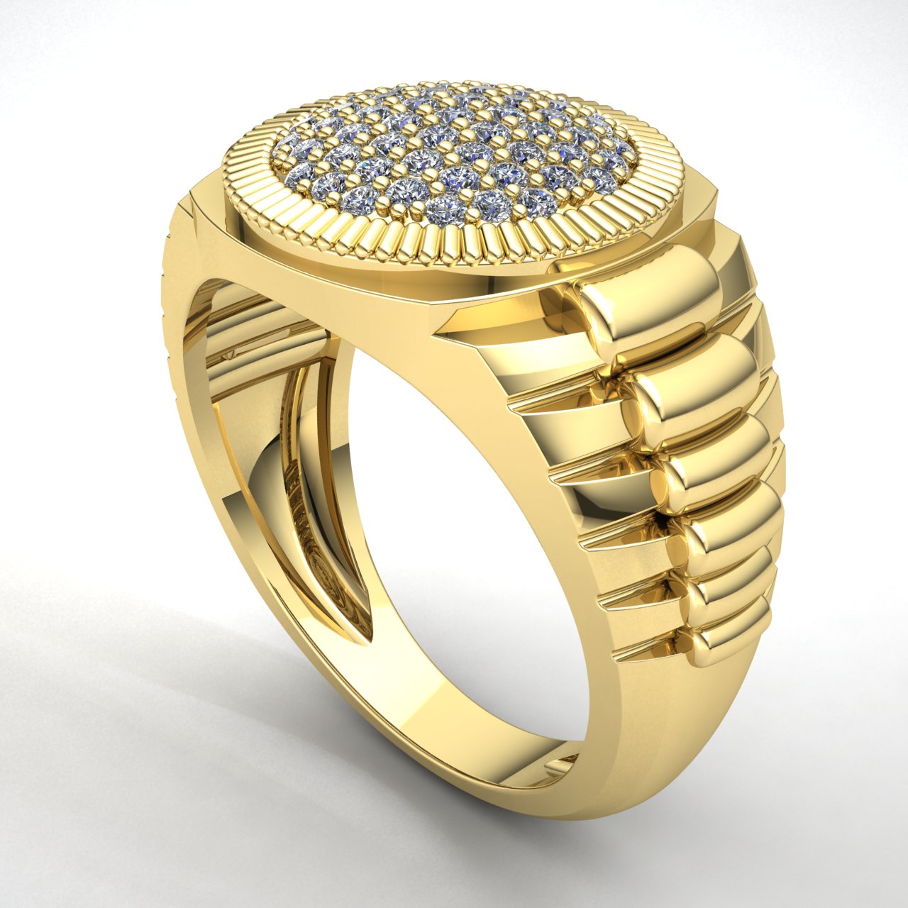 gold diamond rolex mens