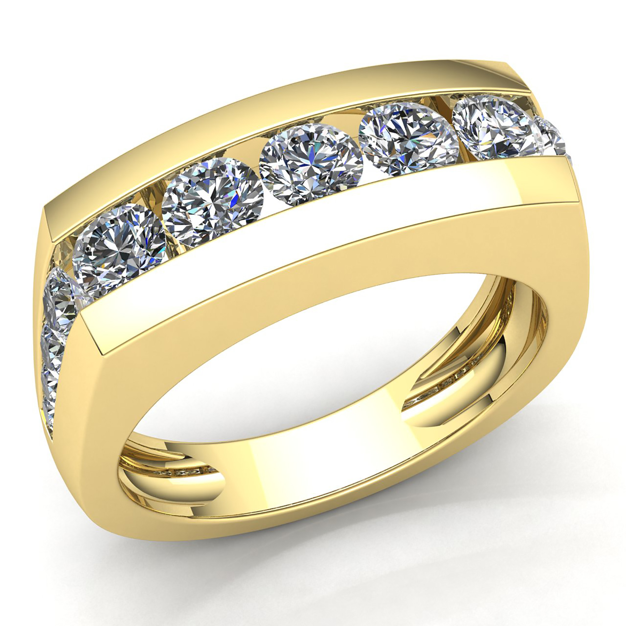 Mens channel best sale set ring