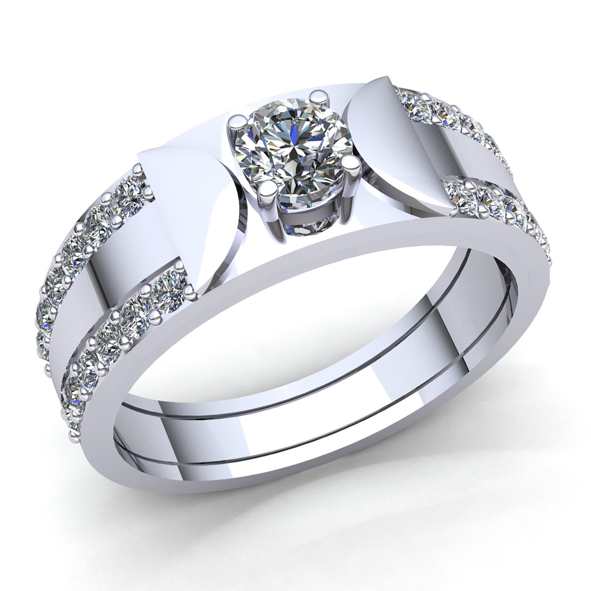 2ct Round Diamond Mens Bridal Solitaire Engagement Ring 14K Gold eBay