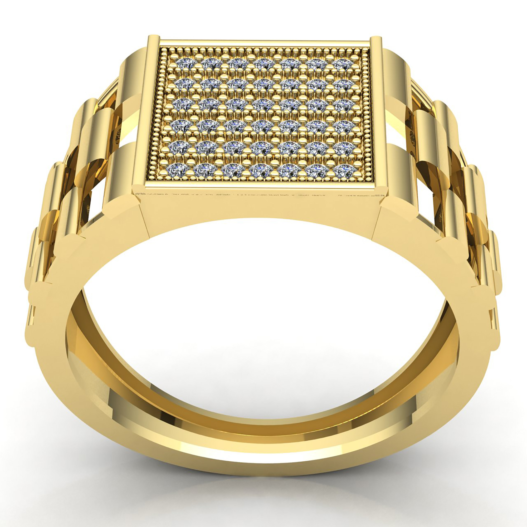 Genuine 2ct Round Cut Diamond Mens Wide Anniversary Ring 14K Gold eBay
