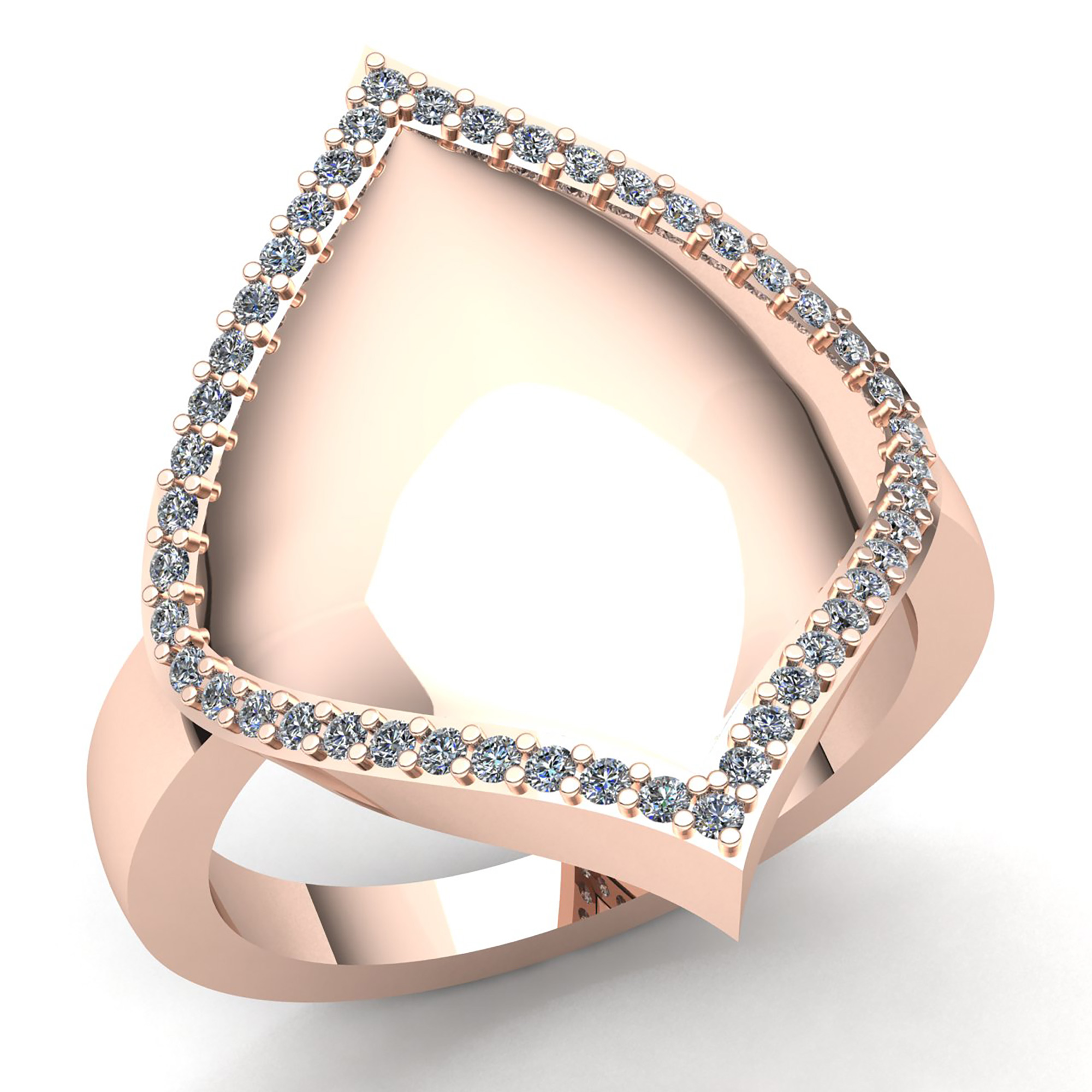 Pre-owned Jewelwesell 0.5ctw Round Brilliant Cut Diamond Ladies Wide Vintage Engagement Ring 14k Gold