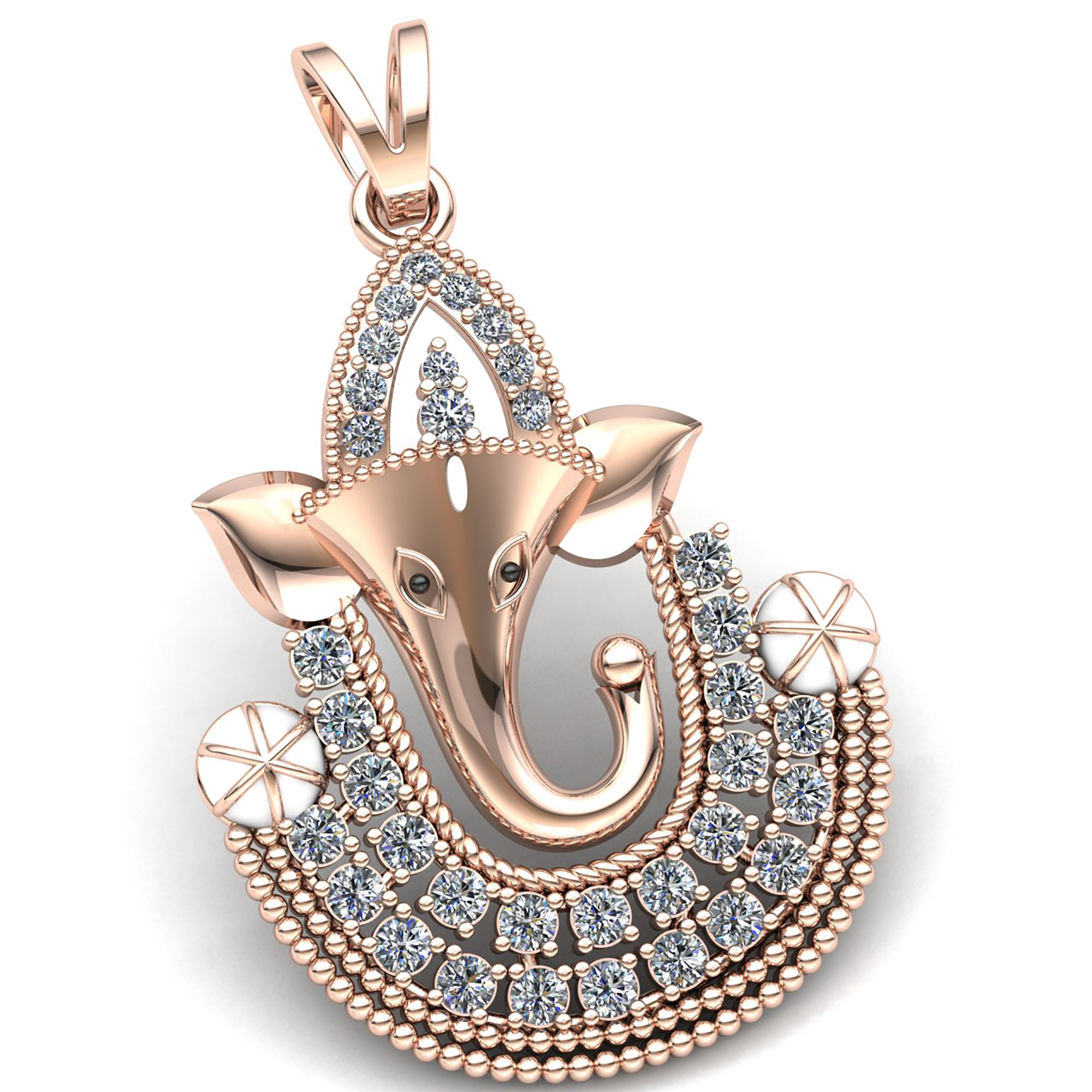 Ganesh diamond pendant deals