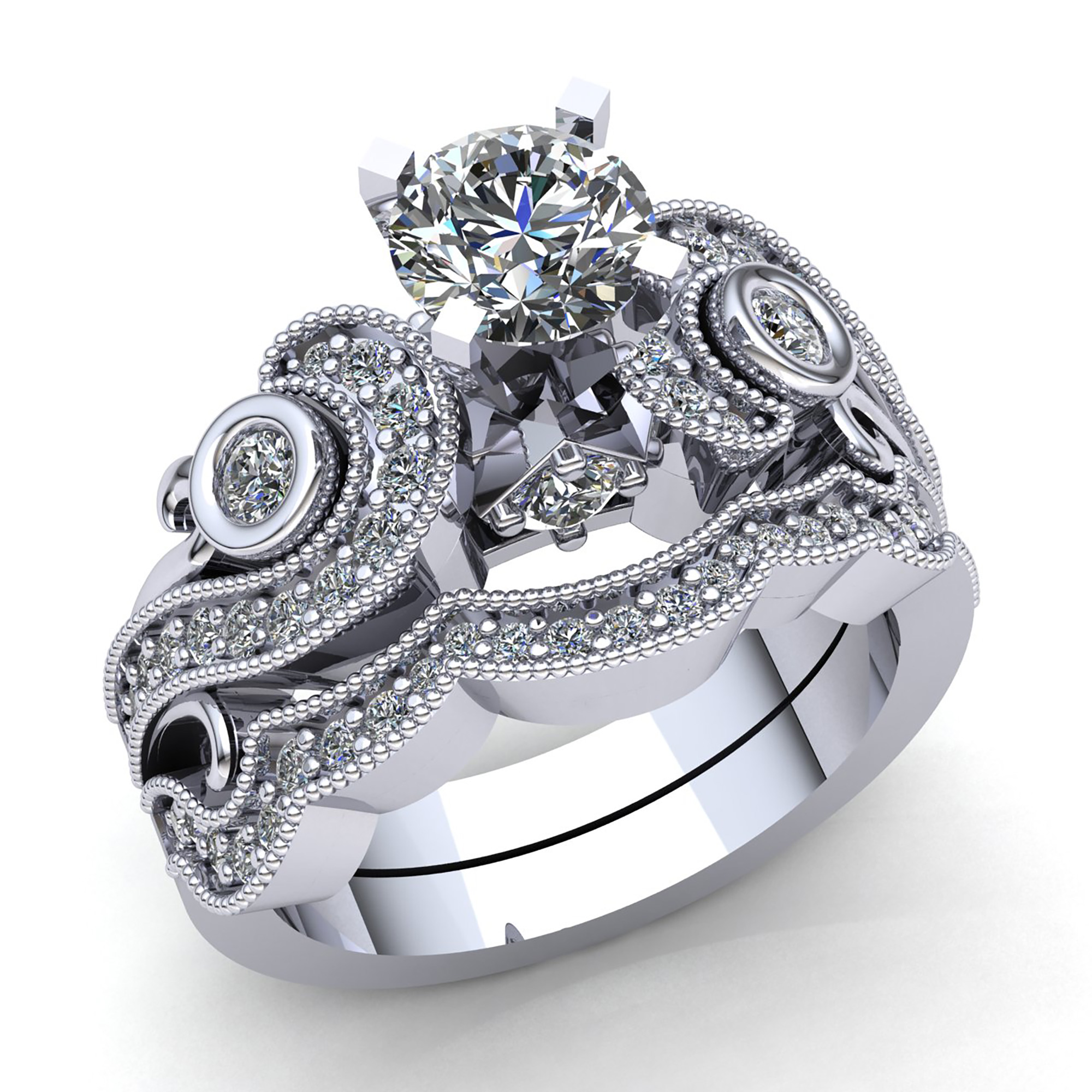 White rings - Classiques - JZ - 3976301 | Classic engagement rings, Fancy  rings, Diamond solitaire engagement ring