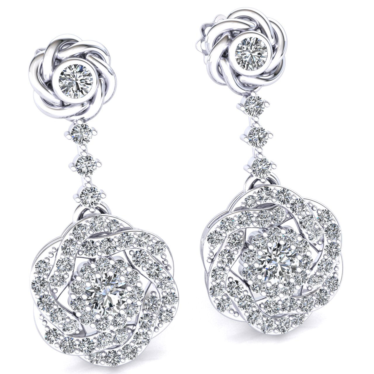 Ebay diamond drop earrings
