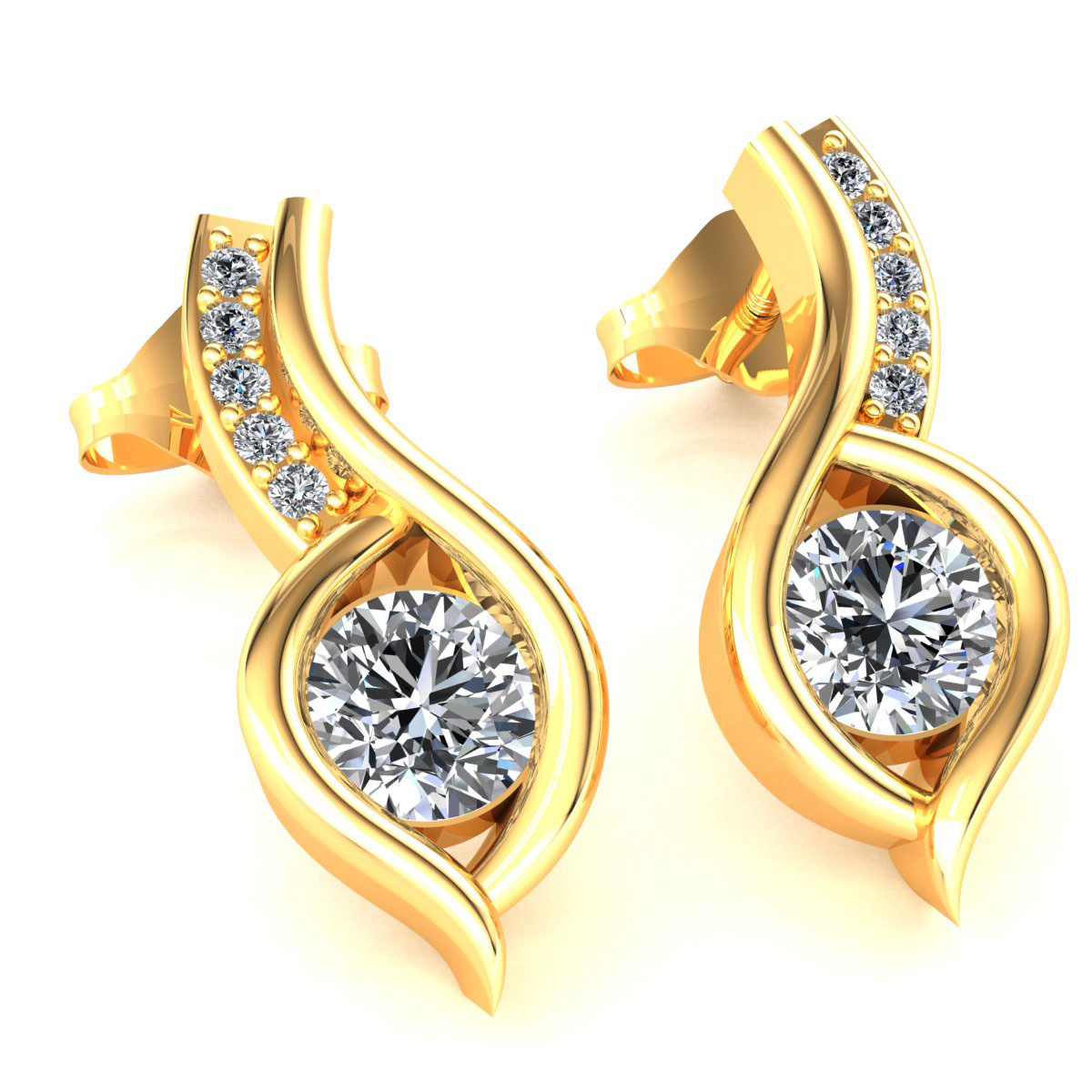 womens diamond drop earrings