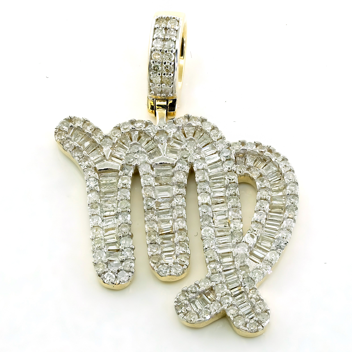 海外限定】 La Blingz 14?KホワイトゴールドオープンデザインPisces