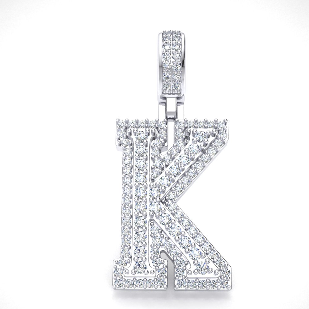 K necklace deals diamond