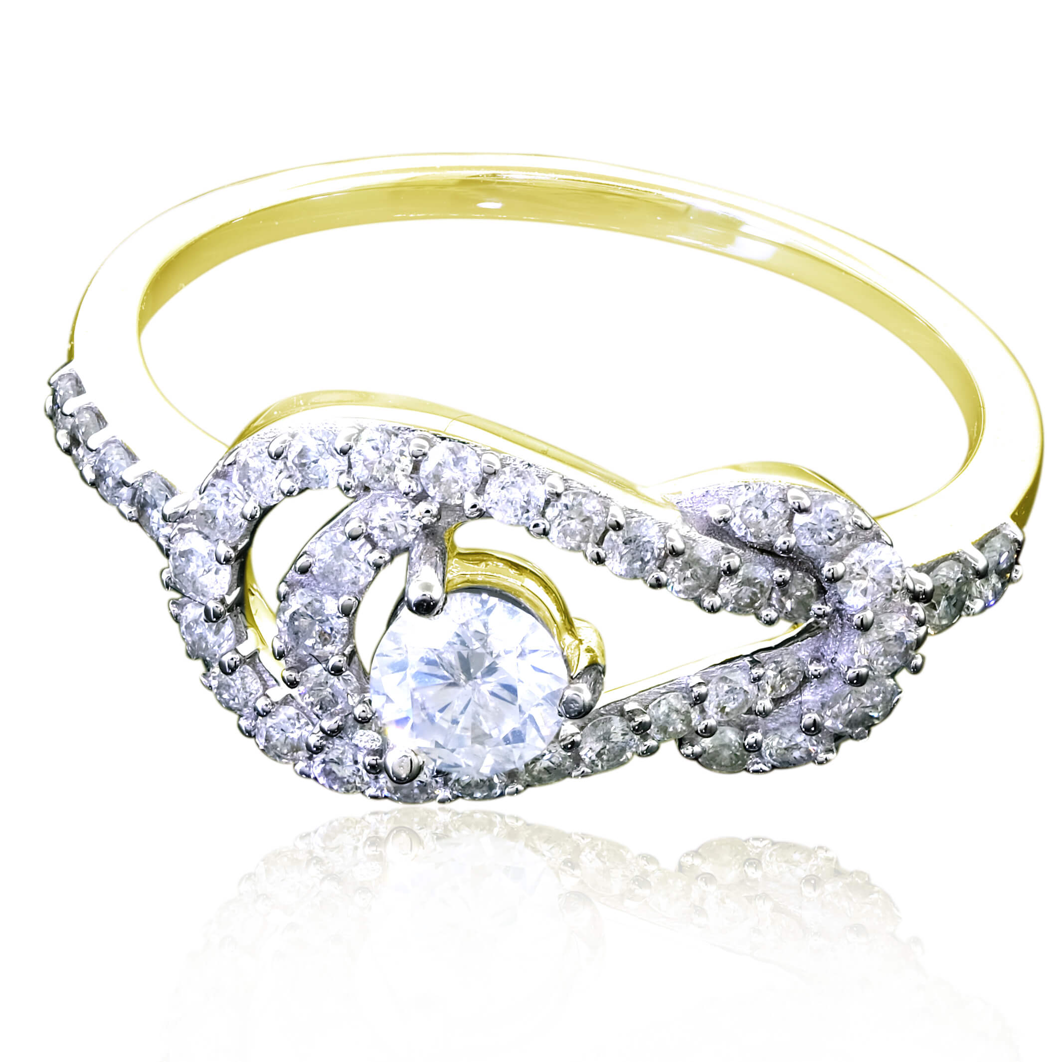 love knot ring diamond