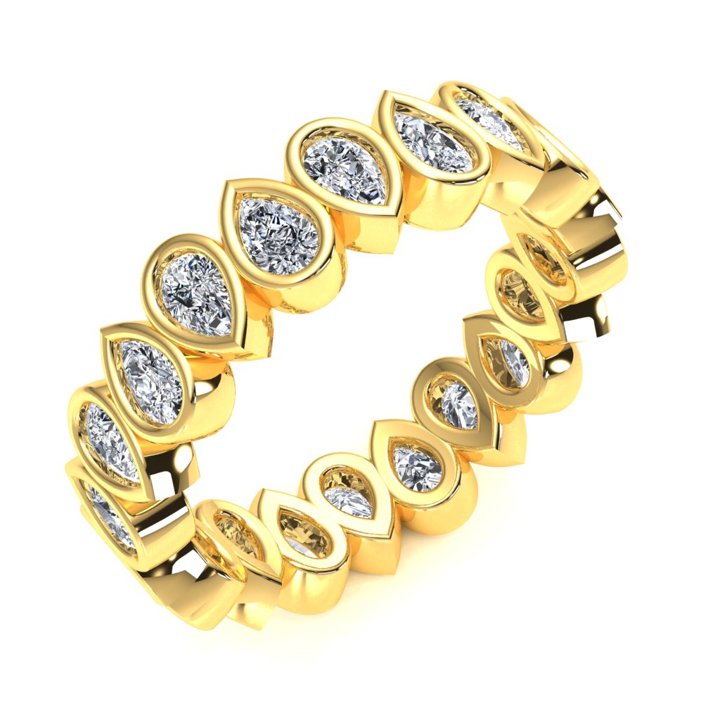 Bezel eternity deals ring